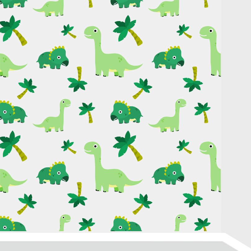 Muur sticker dino