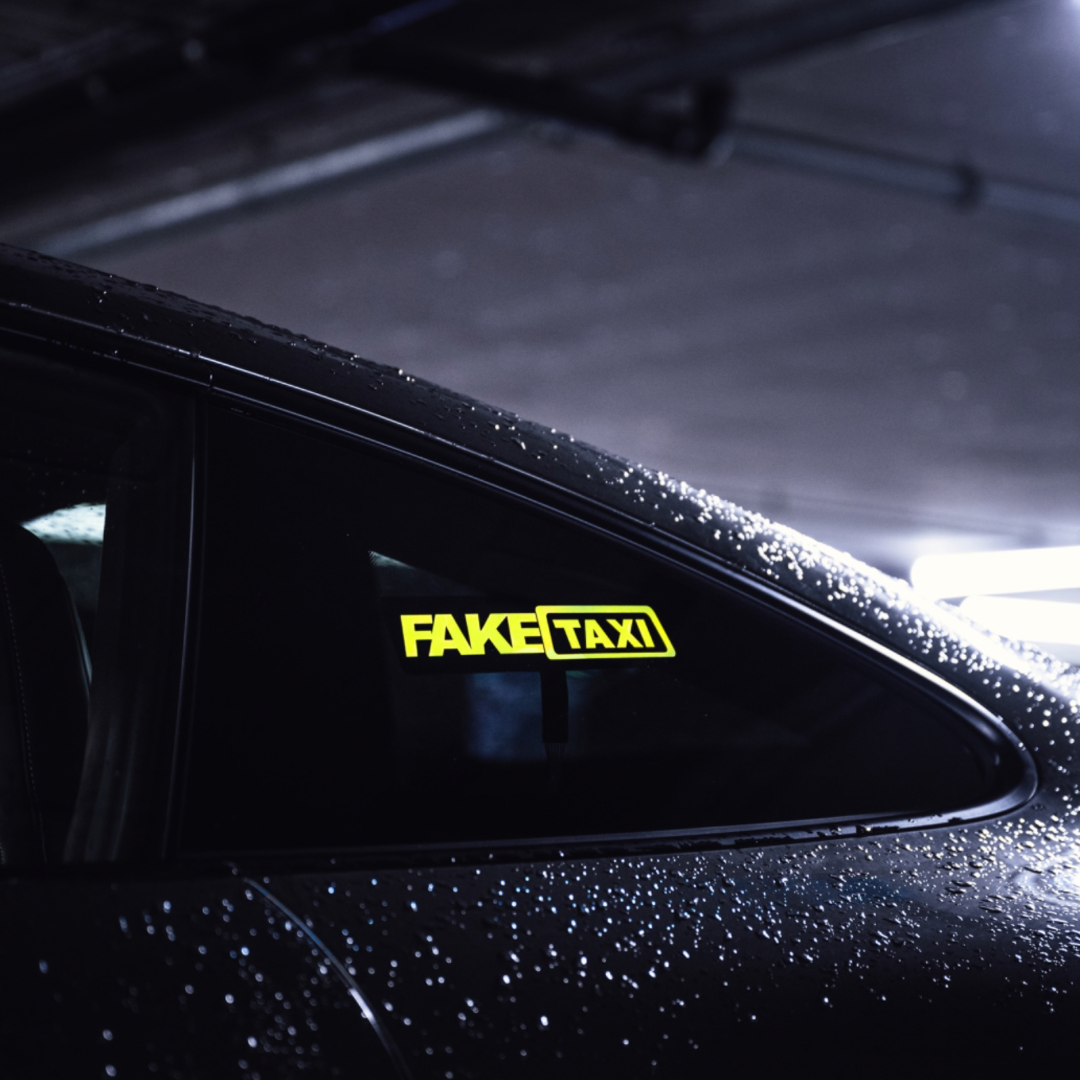 pegatina led faketaxi