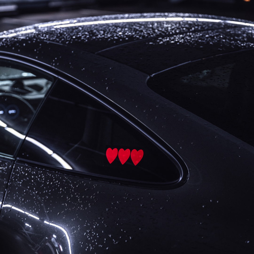 Adhesivo LED Corazones