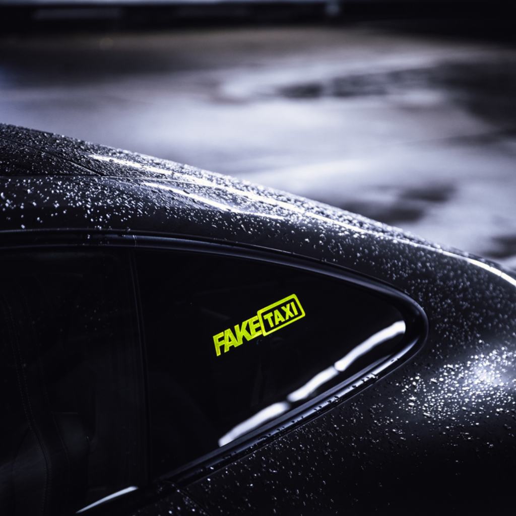 pegatina led faketaxi