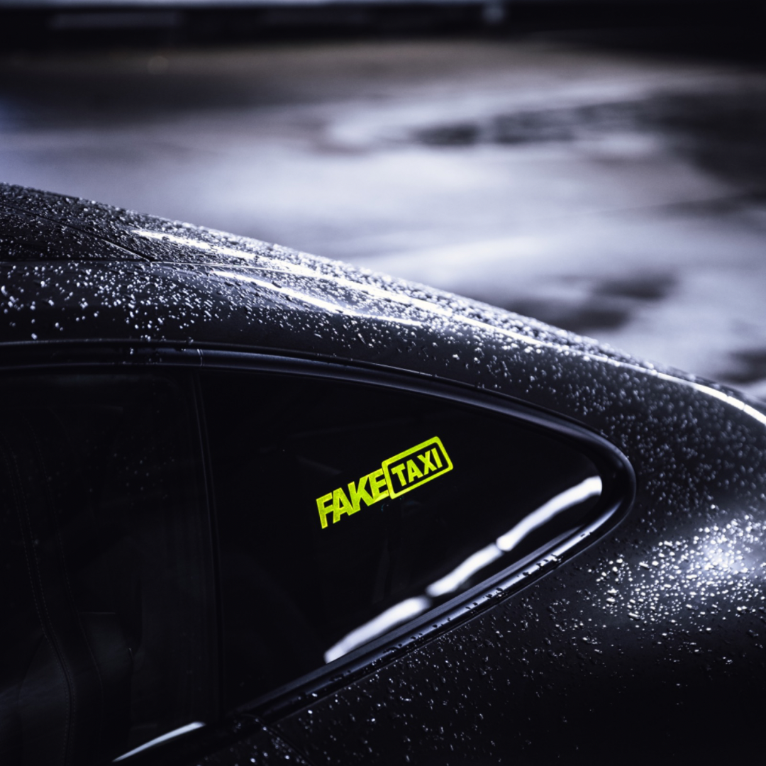 pegatina led faketaxi