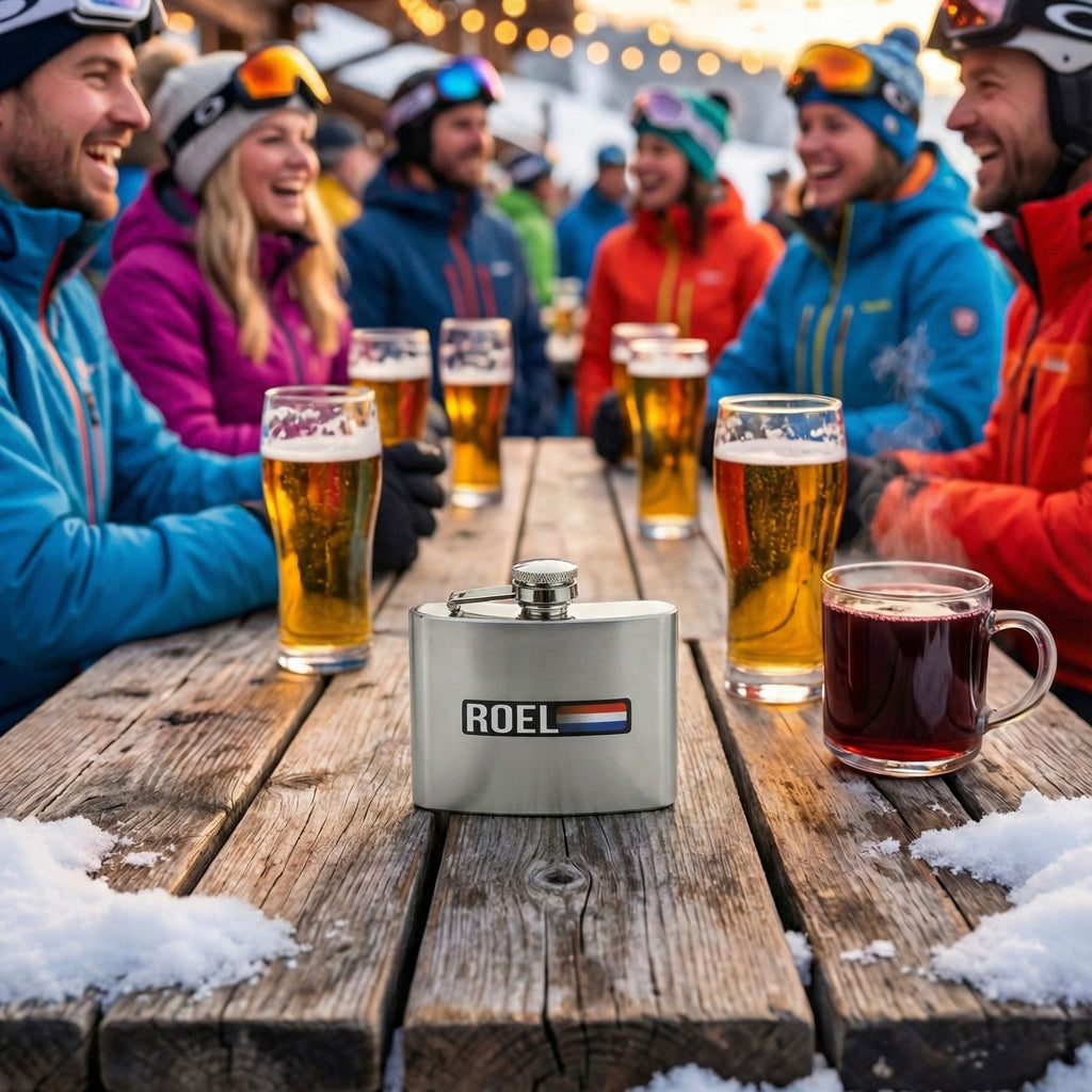 Pegatina de nombre y bandera 'Ischgl' snowboard | Juego de 2