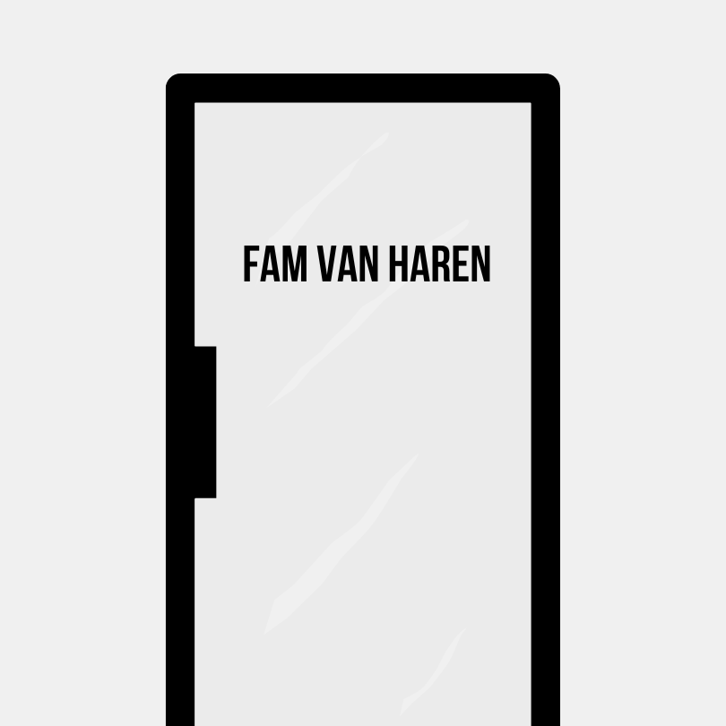 Raam sticker tekst familie