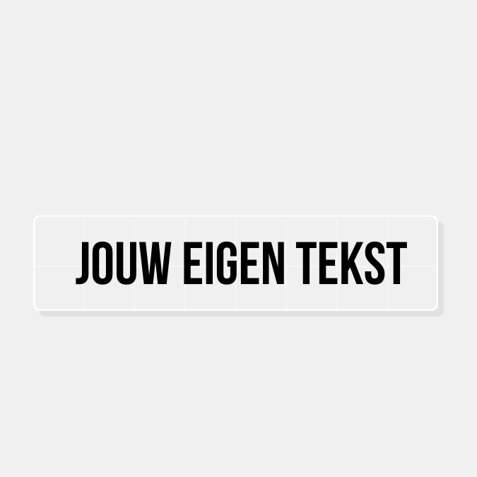 Vuilnisbak sticker met huisnummer