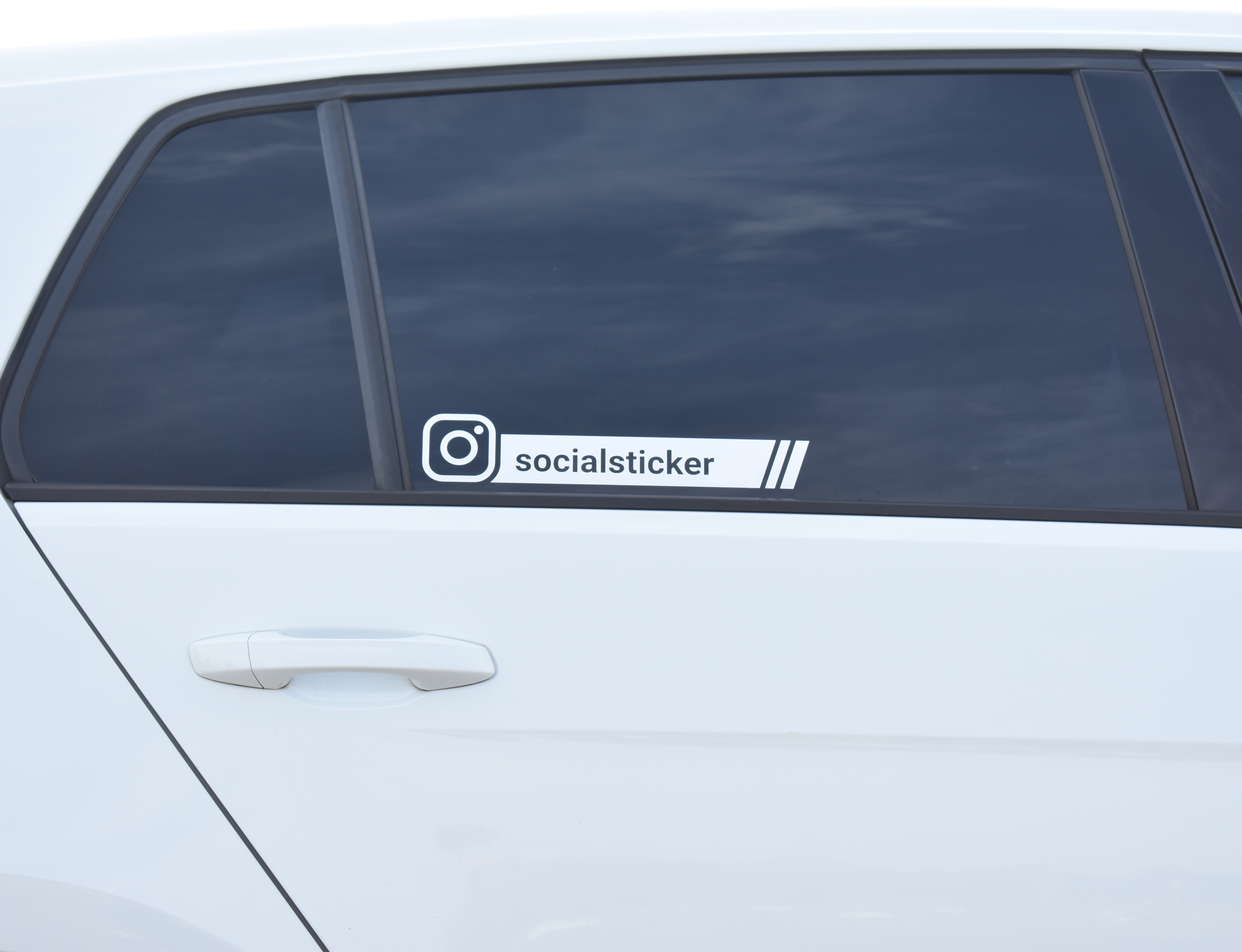 Pegatina de Instagram para coches | Rayas