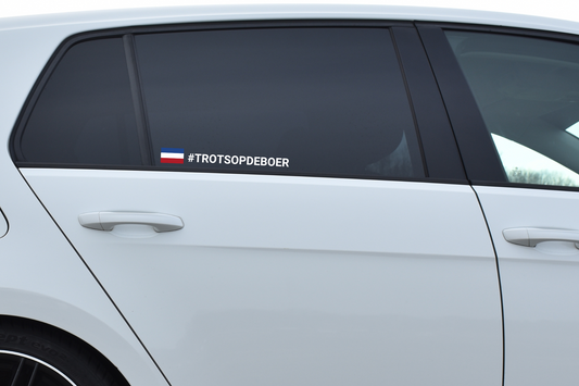 Rally sticker boer